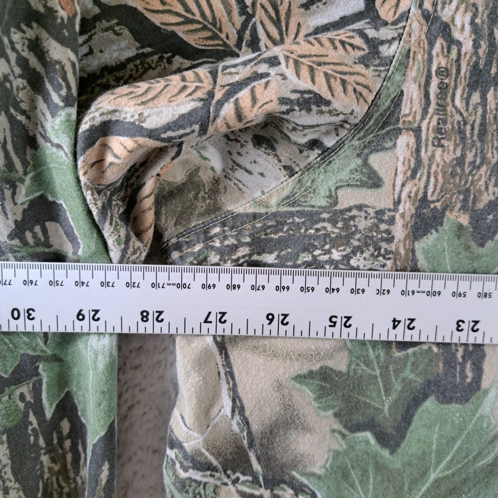 Wrangler Rugged Wear Camouflage Shirt Mens Size 2XLT‎ Woodland Green Long Sleeve - Picture 6 of 8